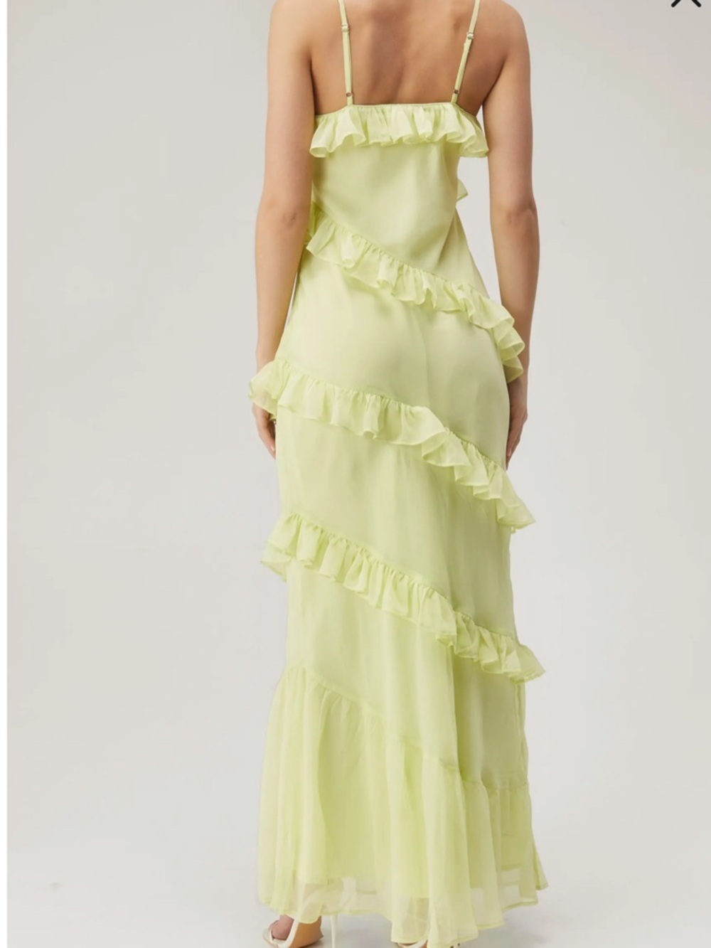 Nasty Gal Tiered Ruffle Chiffon Maxi Dress - Picture 2 of 6